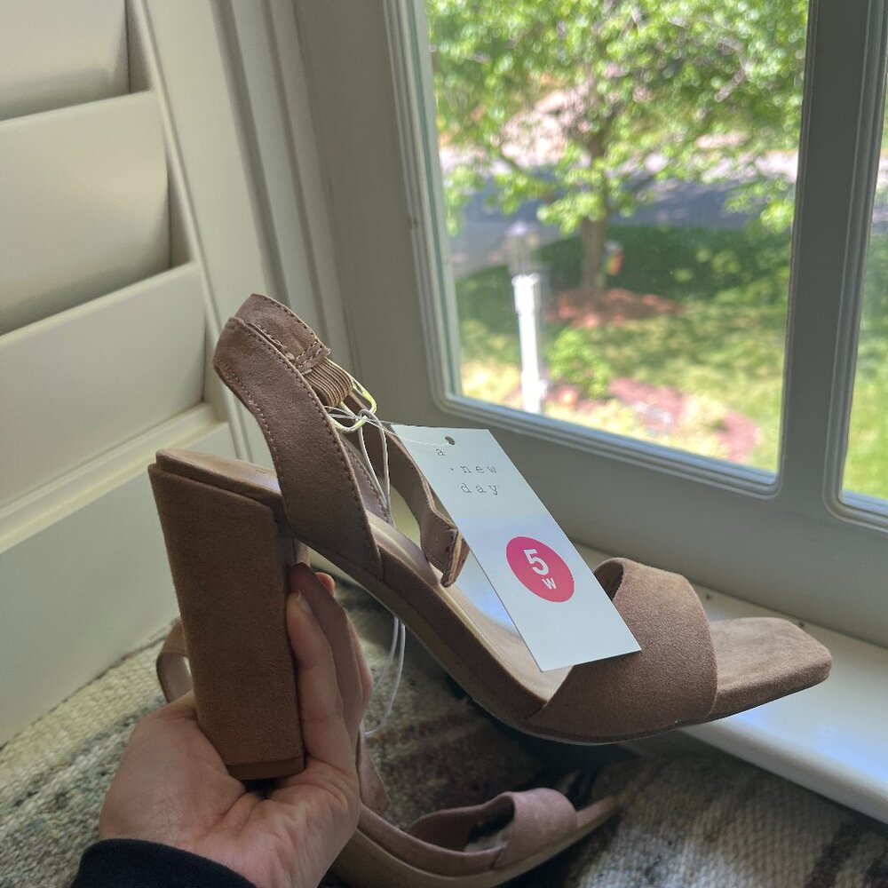 A New Day suede heels